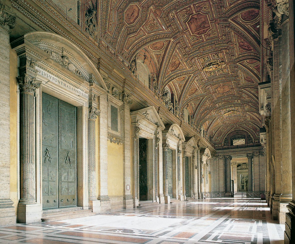 The Atrium of St. Peter's Basilica - www.vaticancity.com