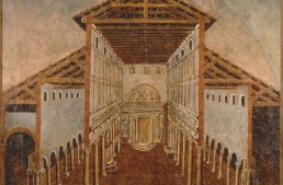 Nave and Aisles of Constantine’s Basilica before St.Peter’s Basilica