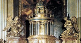 Ciborium in gilt bronze by Gianlorenzo Bernini in St. Peter’s Basilica