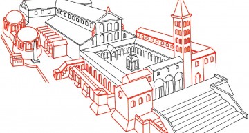 Constantine’s Basilica reconstruction in St. Peter’s Basilica