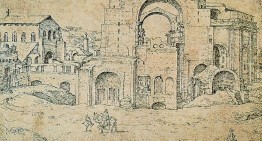St. Peter’s Basilica drawing approx 1535