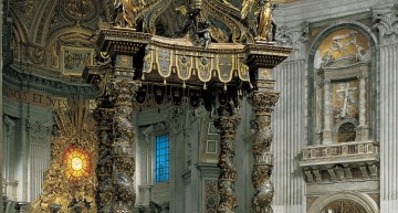 St. Peter’s Basilica, the Althar, the Baldachin
