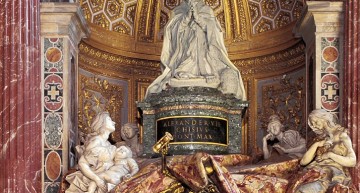 The Tomb Of Alexander VII by Gianlorenzo Bernini in St. Peter’s Basilica